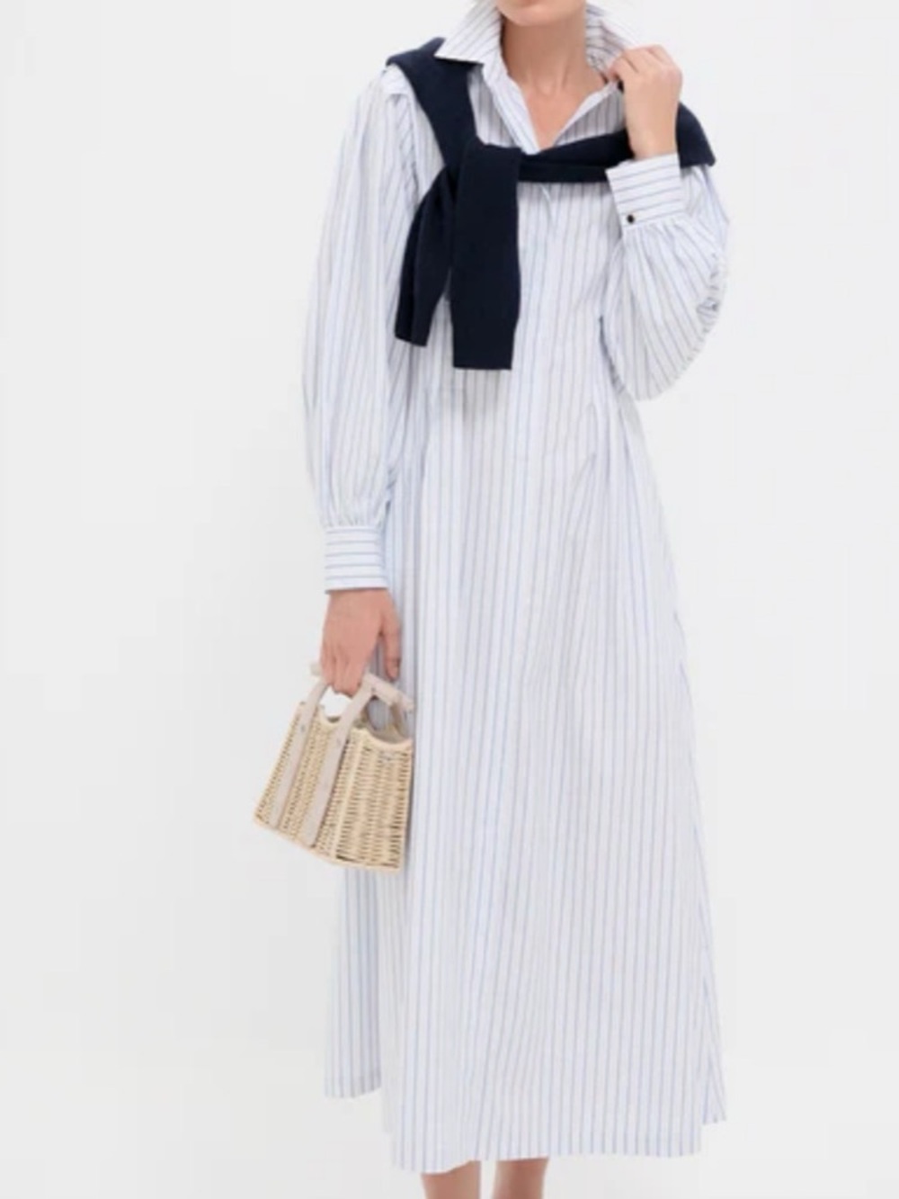 Tuckernuck White and Blue Stripe Corinne Dress
